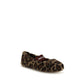 Brown Polyester Ballet Flats