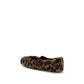 Brown Polyester Ballet Flats
