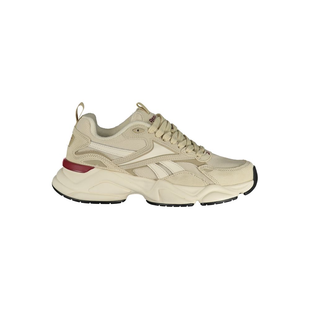 Beige Polyester Mens Sneaker