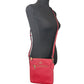 Coach Women'S Mini Rowan Top Zip File Crossbody Bag In Crossgrain Leather (Red)