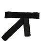 Black Velvet Wrap Around Tie Cintura Belt