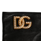 Black Embellished Wrist Length Fingerless Gloves