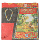 Multicolor Silk Printed Square Foulard Scarf