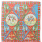 Multicolor Silk Printed Square Foulard Scarf