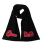 Black D&G Queen Cashmere Knitted Shawl Scarf