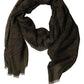 Olive Green Modal Floral Shawl Stole Scarf