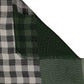 Green White Napoli Silk Gingham Shawl Scarf