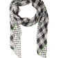 Black White Napoli Modal Check Shawl Scarf