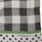 Black White Napoli Modal Check Shawl Scarf