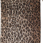 Brown Leopard Cashmere Shawl Stole Scarf