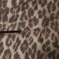 Brown Leopard Cashmere Shawl Stole Scarf