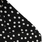 Black White Polka Dot Square Foulard Scarf