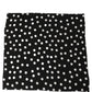 Black White Polka Dot Square Foulard Scarf