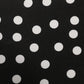 Black White Polka Dot Square Foulard Scarf