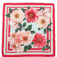 Multicolor Floral Print Square Foulard Scarf