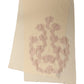 Light Beige Ornate Lace Neck Shawl Scarf