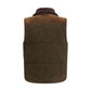 Bicolor Wool Oves Aries Sleeveless Jacket