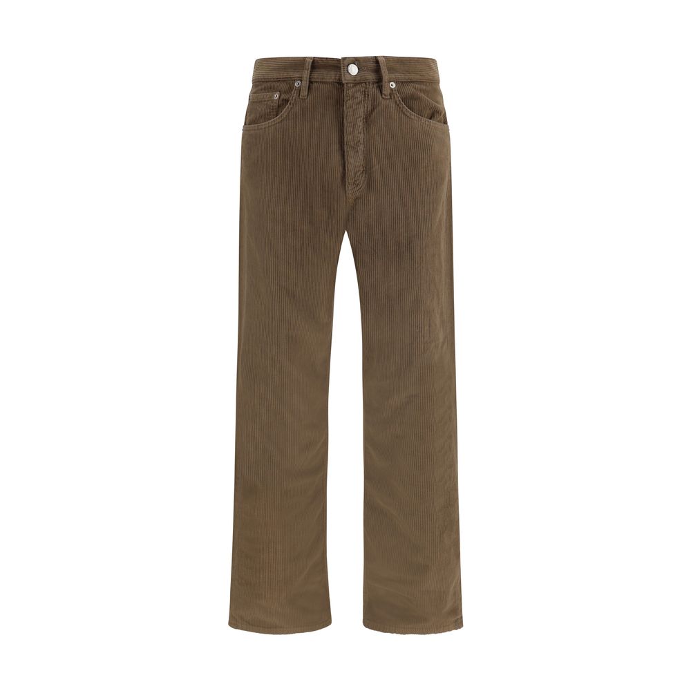 Bicolor Cotton Casual Pants