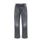 Black Cotton Relaxed Fit Jeans