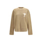 Beige Alpaca Vicugna Pacos Sweatshirt