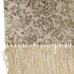 Pink Silk Fringes Neck Wrap Foulard Scarf
