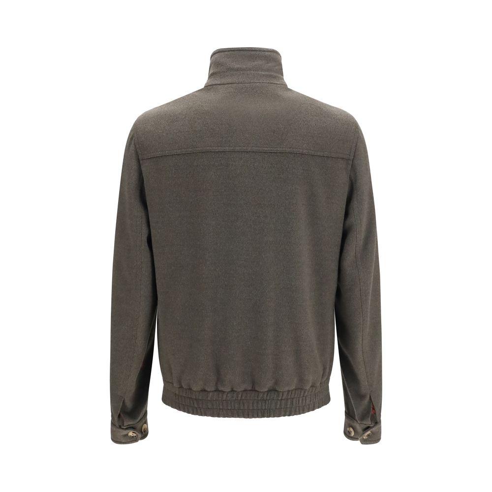 Gray Wool Oves Aries Full-Length Jacket