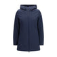 Blue Polyester Parka
