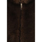 Brown Polyester Sleeveless Jacket