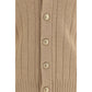 Beige Cashmere Cardigan