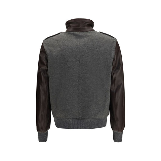 Gray Cashmere Bomber