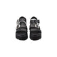 Black Leather Platform Sandals