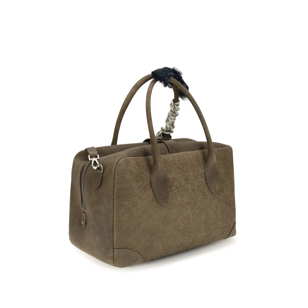 Brown Calf Leather Bos Taurus Handbag