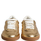 Gold Saint Tropez Low Top Sneakers Shoes