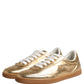 Gold Saint Tropez Low Top Sneakers Shoes