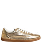 Gold Saint Tropez Low Top Sneakers Shoes