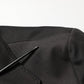 Black Embroidered Single Breasted Men Jacket
