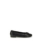 Black Calf Leather Bos Taurus Ballet Flats