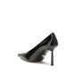Black Goatskin High Heel Pumps