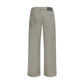 Gray Cotton Casual Pants