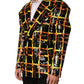 Multicolor Sequin Embellished Double Breasted Jacket