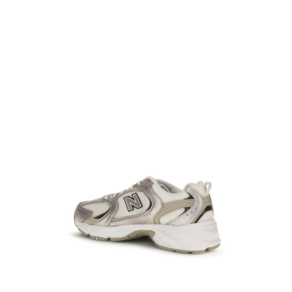 Beige Fabric Athletic Sneakers