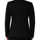 Black Pinstripe Men Single Breasted Jacket