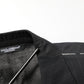 Black Pinstripe Men Single Breasted Jacket