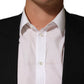 Black Pinstripe Men Single Breasted Jacket