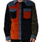 Multicolor Cotton Corduroy ButtonUp Jacket