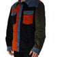 Multicolor Cotton Corduroy ButtonUp Jacket