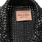 Black Lamb Leather Double Breasted Jacket