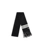 Black Recycled Polyamide Scarf