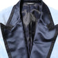 Blue Cotton Formal Single Breasted Jacket