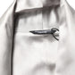 Gray Silk Satin Robe Embroidered Jacket